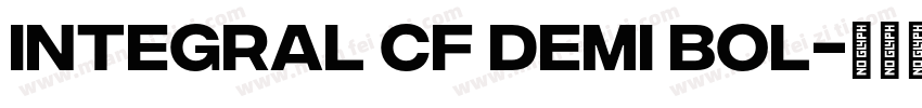 Integral CF Demi Bol字体转换
